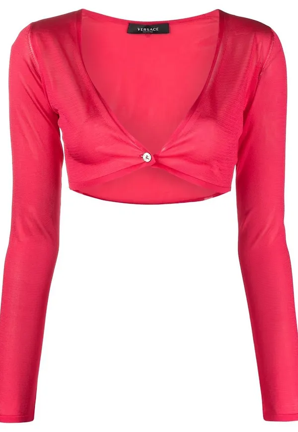 Versace Medusa croppad kofta - Rosa