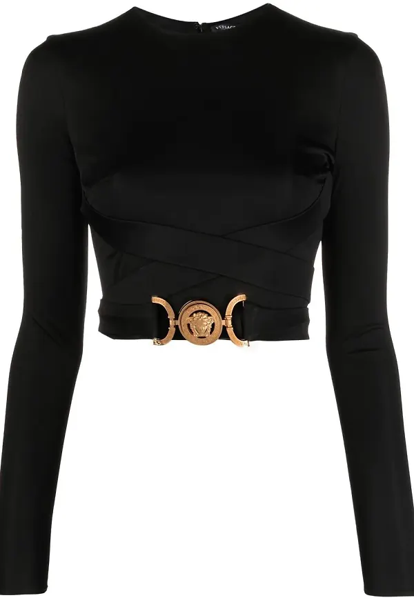 Versace Medusa croptop - Svart