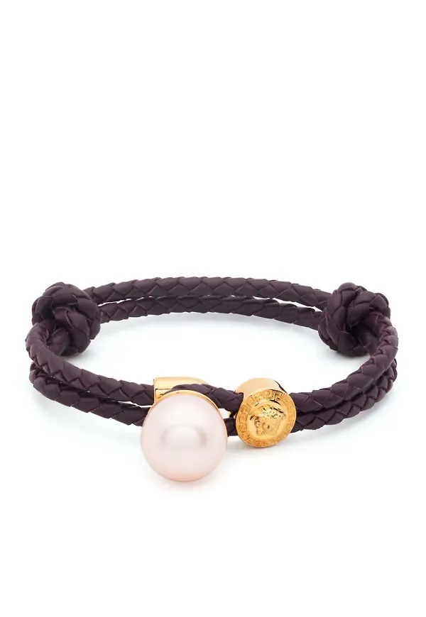 Versace Medusa flätat armband - Lila