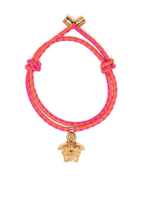 Versace Medusa flätat armband - Orange