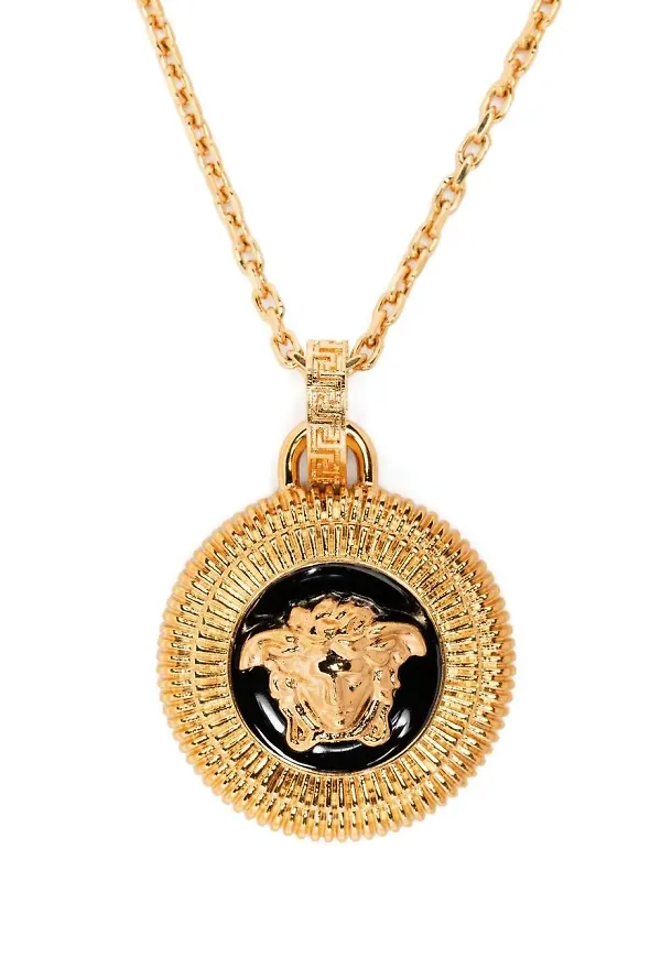 Versace Medusa halsband med medaljong - Guldfärgad