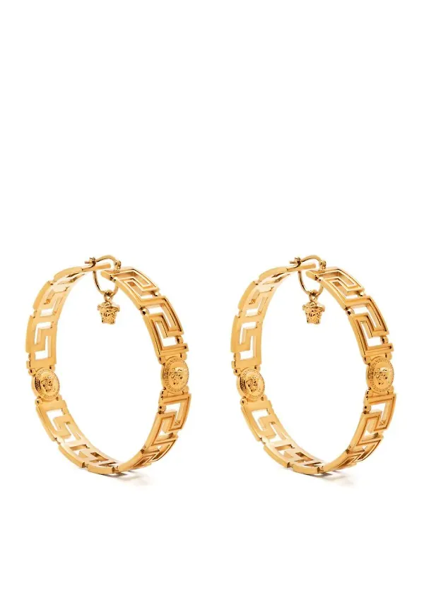 Versace Medusa hoop med plakett - Guldfärgad