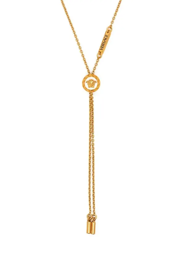 Versace Medusa kedjehalsband med knytning - Guldfärgad
