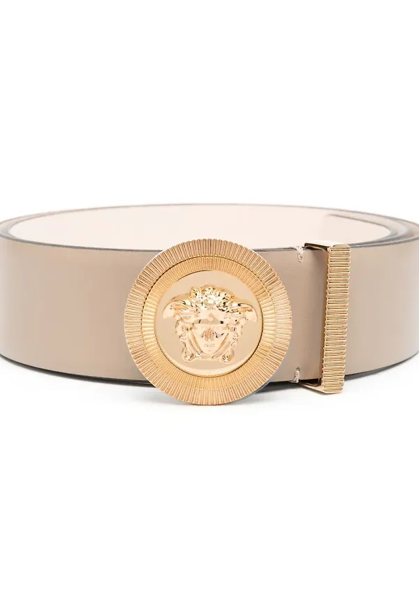 Versace Medusa läderskärp - Neutral