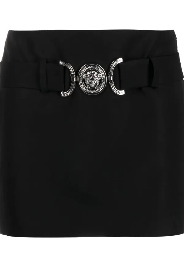 Kvinnors Minikjol Modern Design med Dekorativt Bälte Mjuk Textil main image 0