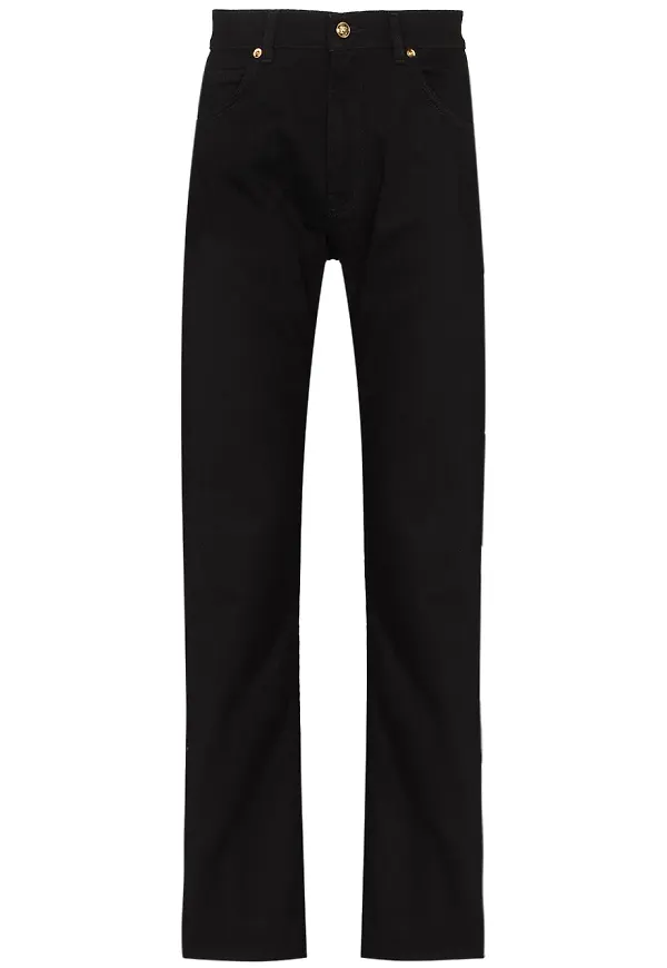 Versace Medusa Plaque straight-jeans - Svart