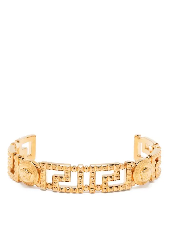 Versace Medusa polerat armband - Guldfärgad