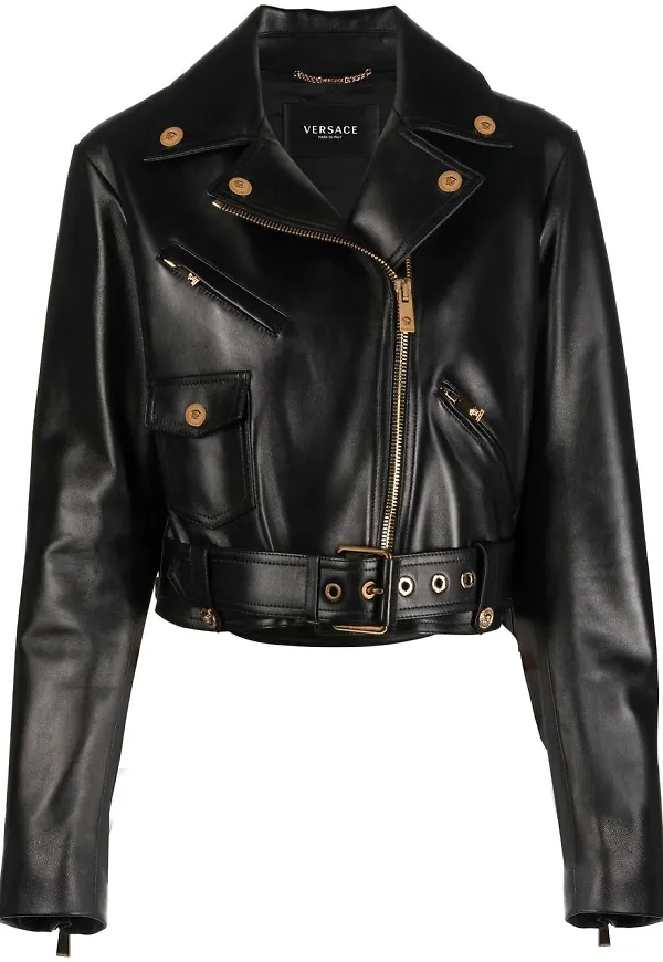 Versace Medusa skinnjacka - Svart