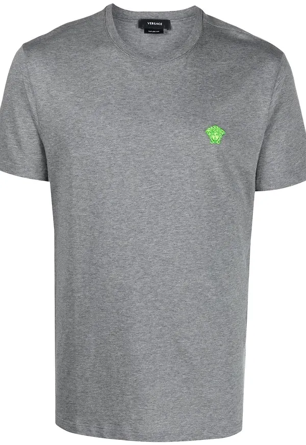 Versace Medusa t-shirt med brodyr - Grå