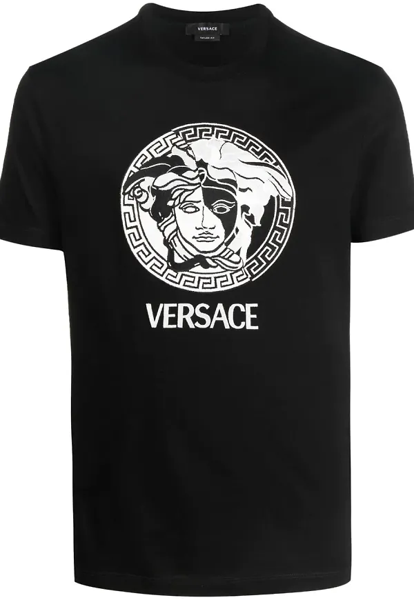Versace Medusa t-shirt med tryck - Svart