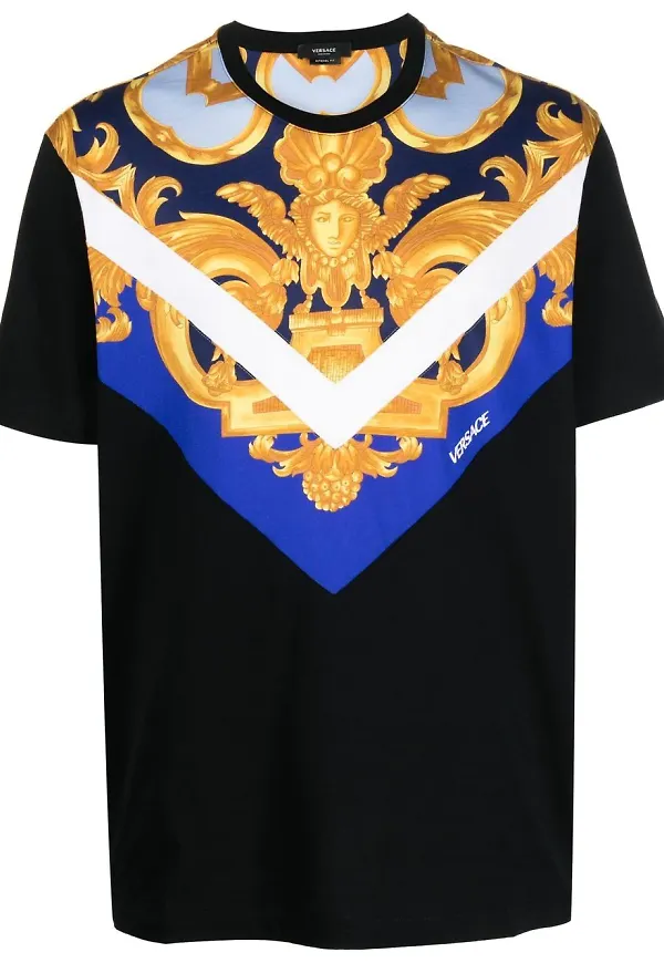 Versace Medusa t-shirt med tryck - Svart
