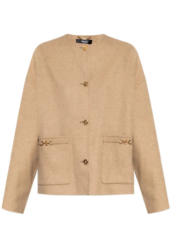 Versace Medusa utsmyckad jacka - Neutral