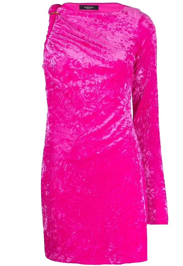 Versace miniklänning i sammet - Rosa