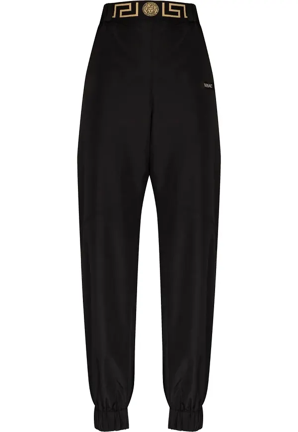 Versace mjukisbyxor med logotyp - Svart