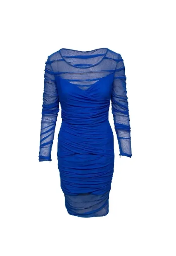 Versace Pre-owned Pre-owned Tyg klnningar Blå, Dam