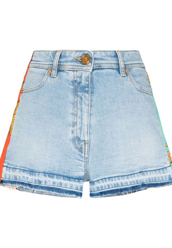 Versace Royal Rebellion jeansshorts - Blå