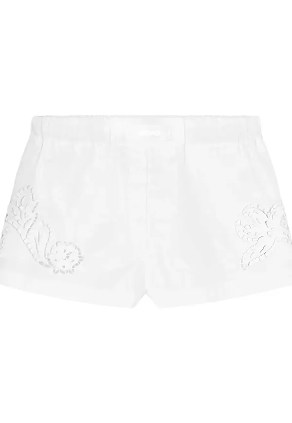 Versace Sangallo boxershorts med brodyr - Vit