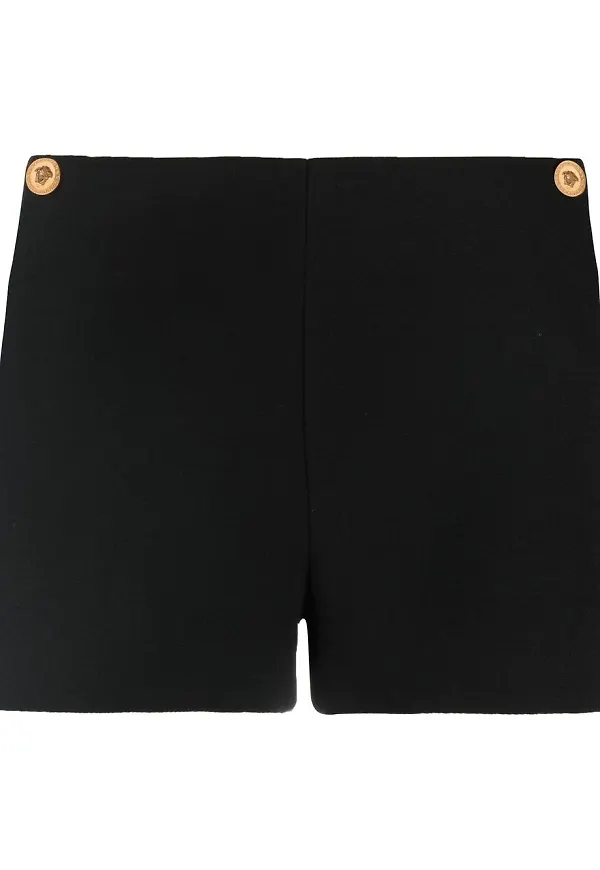 Versace shorts med Medusa-nitar - Svart