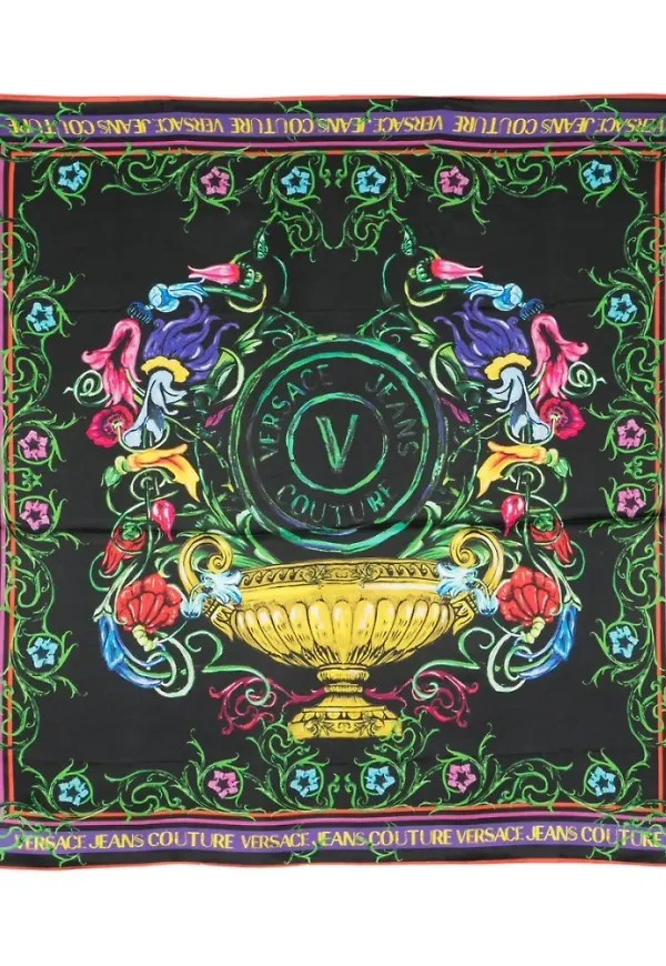Versace Silky Sjal Svart, Dam