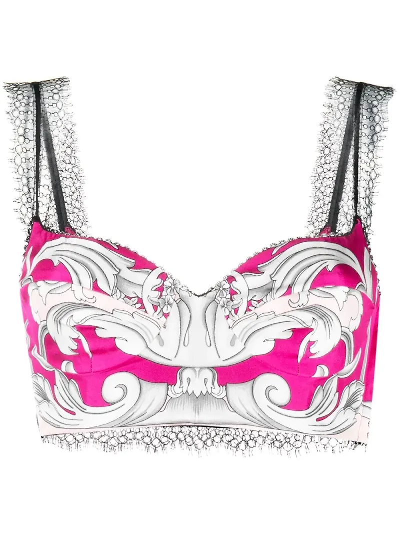 Versace Silver Baroque korsett - Rosa