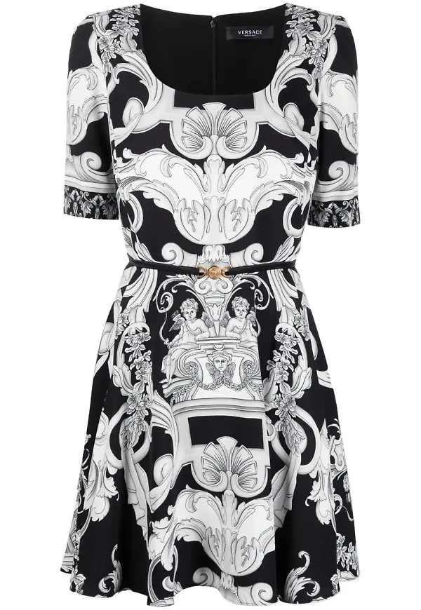 Versace Silver Baroque miniklänning - Svart