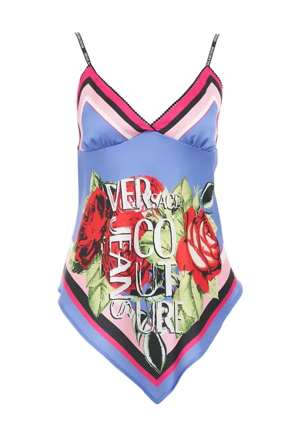 Versace Sleeveles topp Blå, Dam