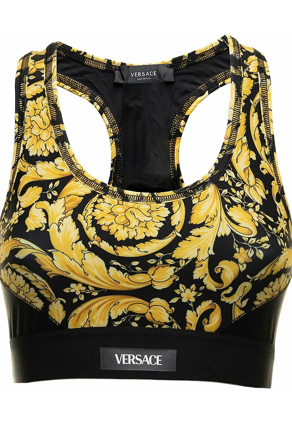 Versace Sleeveless Tops Svart, Dam