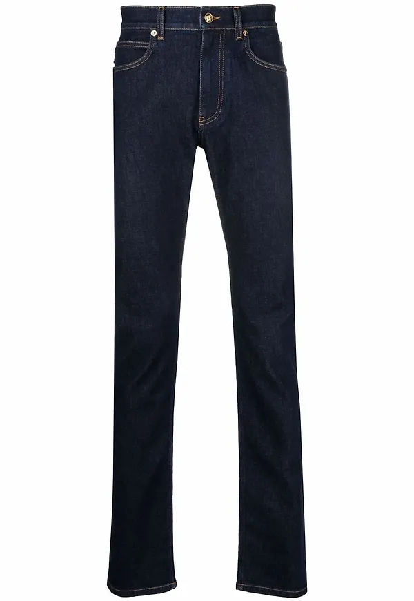 Versace slim fit-jeans - Blå