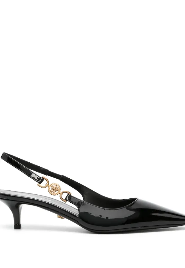 Versace slingback-pumps med Medusa - Svart