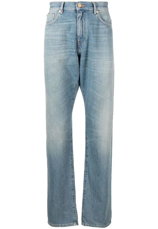 Versace straight-jeans - Blå