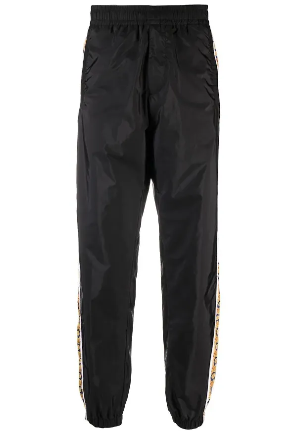 Versace sweatpants med grafisk rand - Svart
