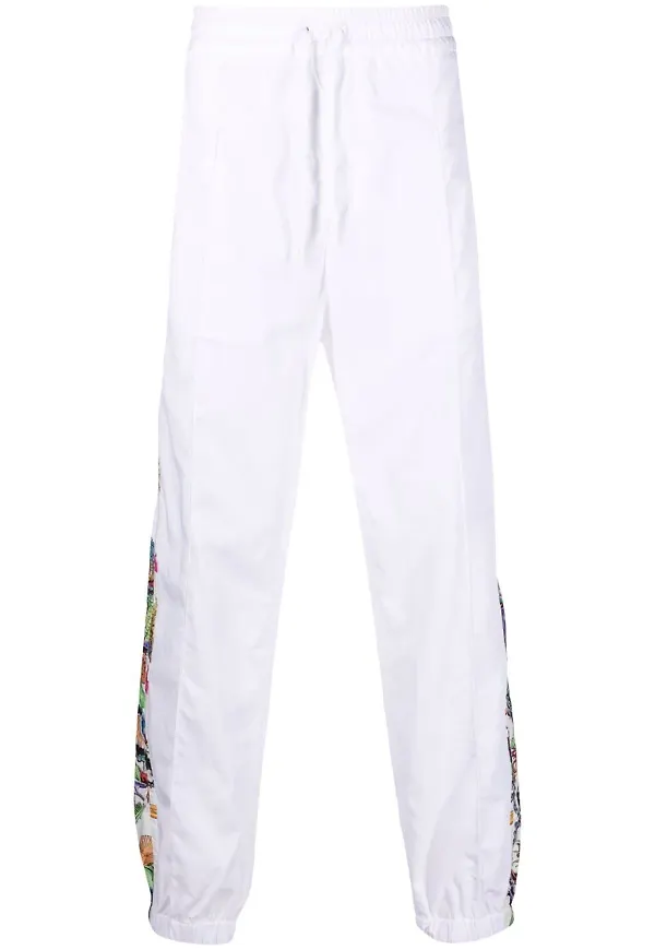 Versace sweatpants med grafiskt tryck - Vit