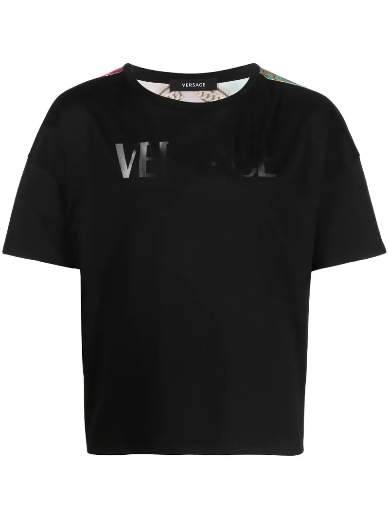Versace t-shirt med grafiskt tryck - Svart