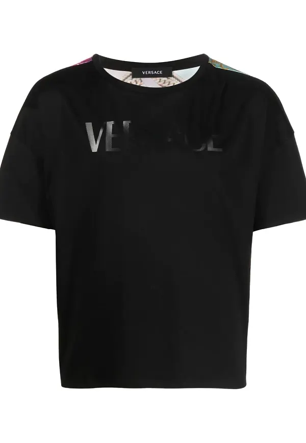 Versace t-shirt med grafiskt tryck - Svart