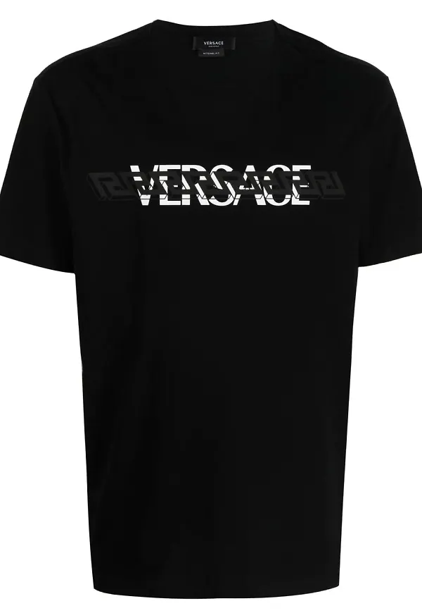 Versace t-shirt med logotyp - Svart