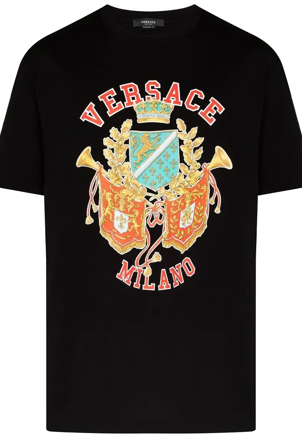 Versace t-shirt med logotyp - Svart