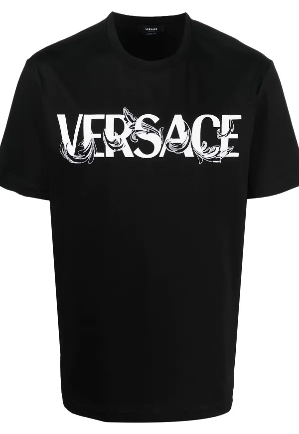 Versace t-shirt med logotyp - Svart