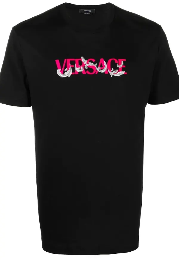 Versace t-shirt med logotyp - Svart