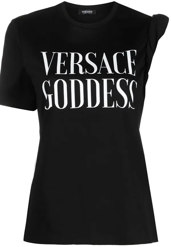 Versace t-shirt med slogan - Svart