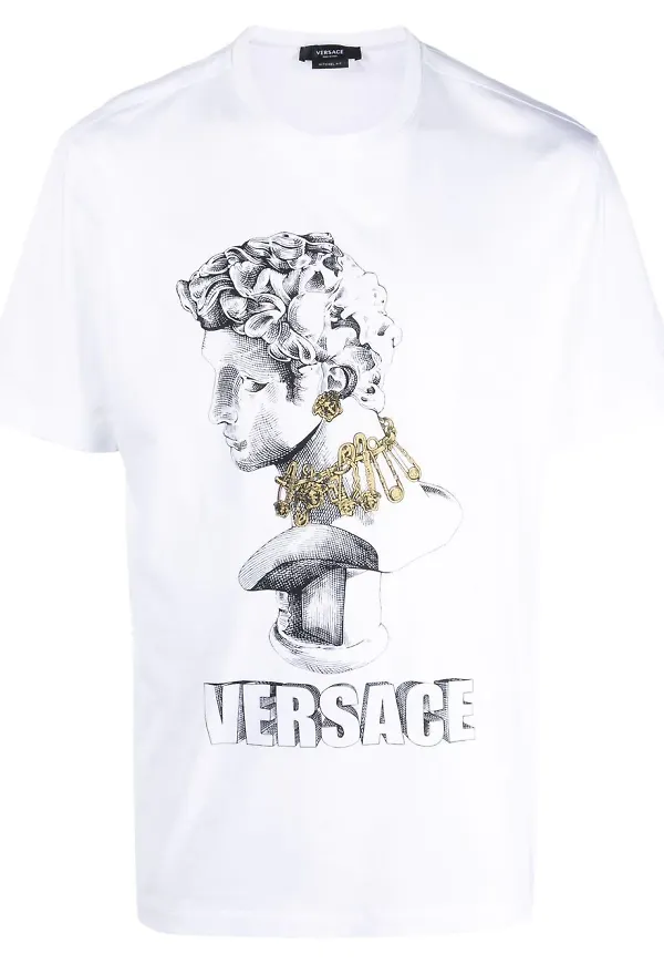 Versace t-shirt med tryck - Vit