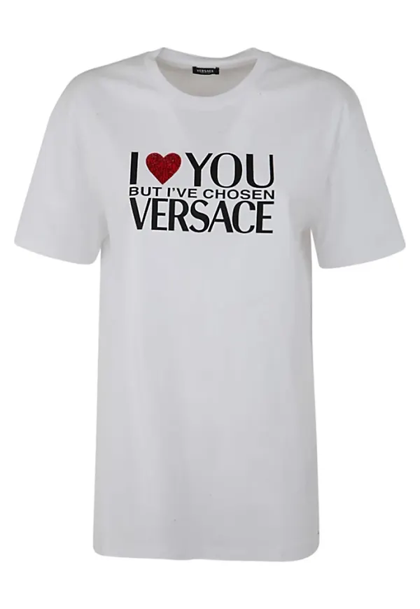 Versace T-shirt Vit, Dam