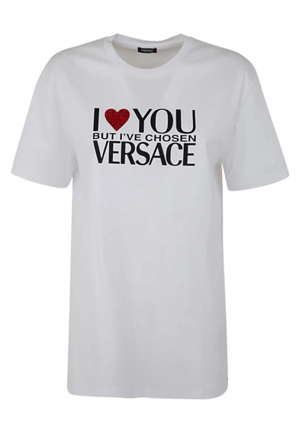 Versace T-shirt Vit, Dam