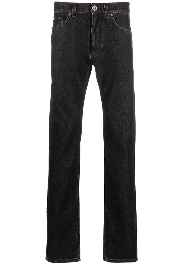 Versace tapered-jeans - Svart
