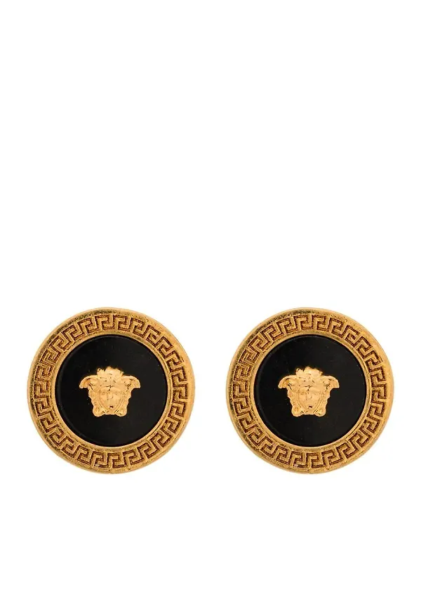 Versace örhängen med Medusa-huvud - Guldfärgad