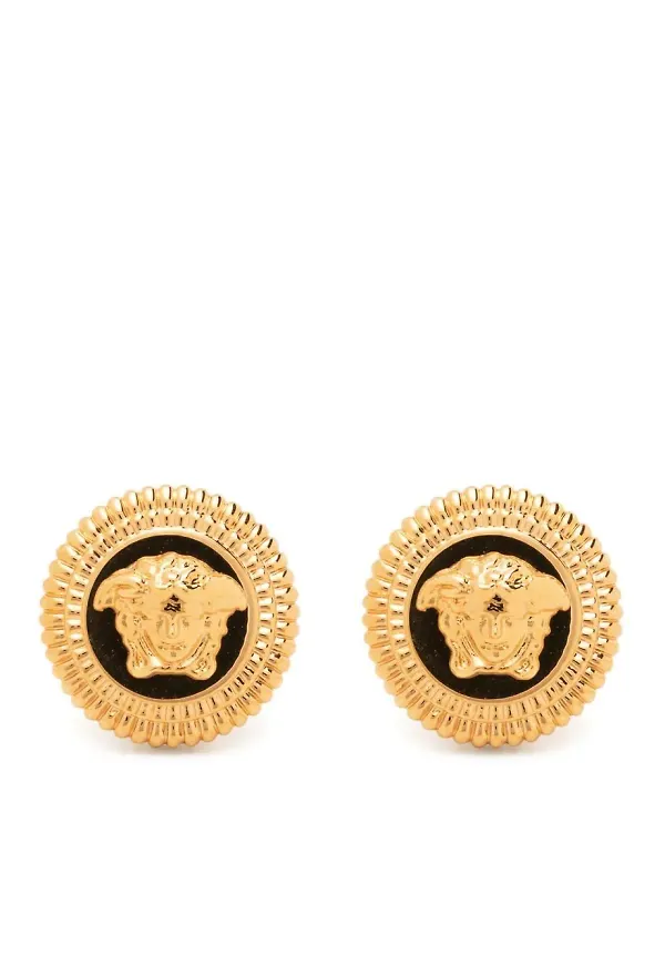 Versace örhängen med Medusa-motiv - Guldfärgad