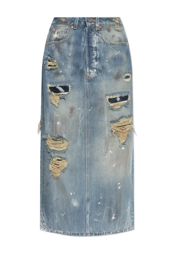 Vetements, Kjol, Dam, XS, Denim, Jeanskjol
