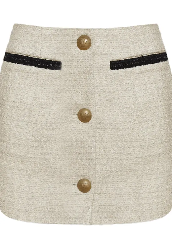 VETEMENTS kort tweedkjol - Neutral