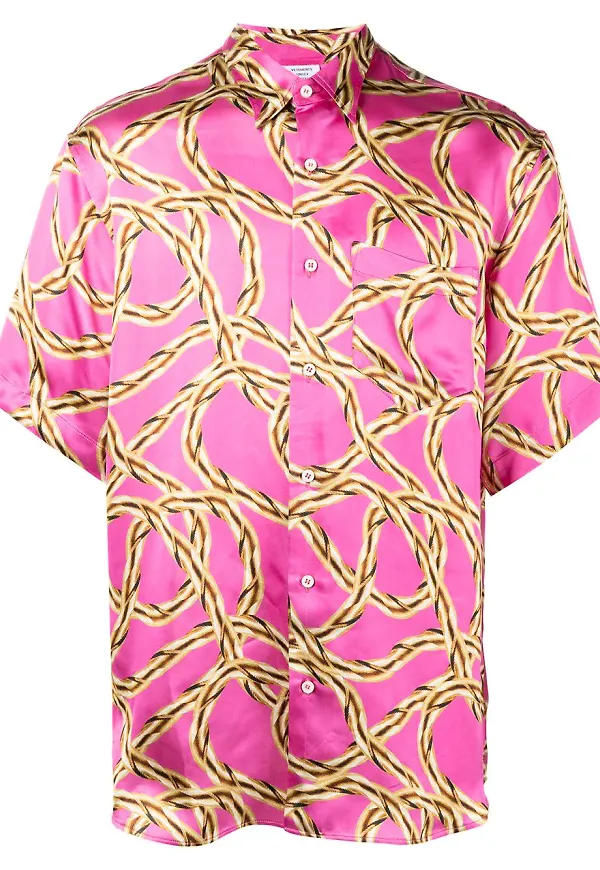 VETEMENTS pikétröja med kedjetryck - Rosa