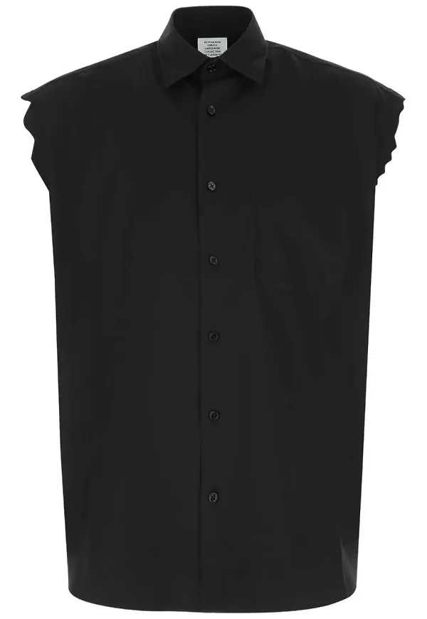 VETEMENTS poplinskjorta - Svart