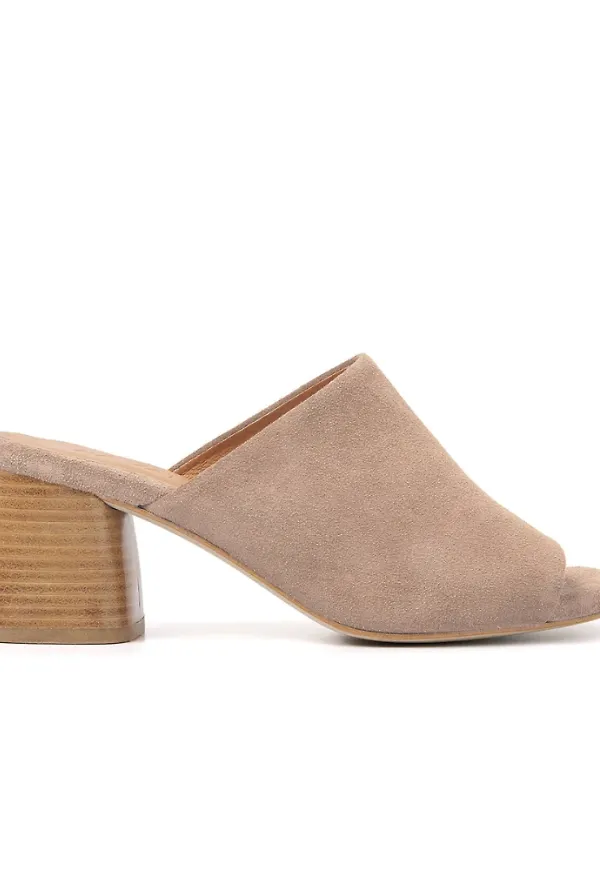 Via Vai Heeled Mules Beige, Dam